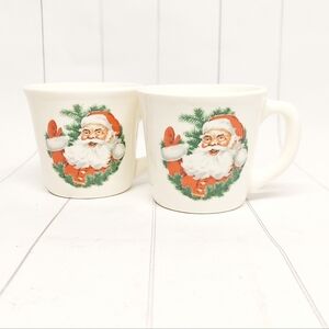 Vintage Decorative Santa Claus Tea Mugs
